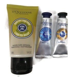 L'Occitane Verbena Body Hand Liquid Soap Shea Hand Cream & Foot Cream X 3 NEW